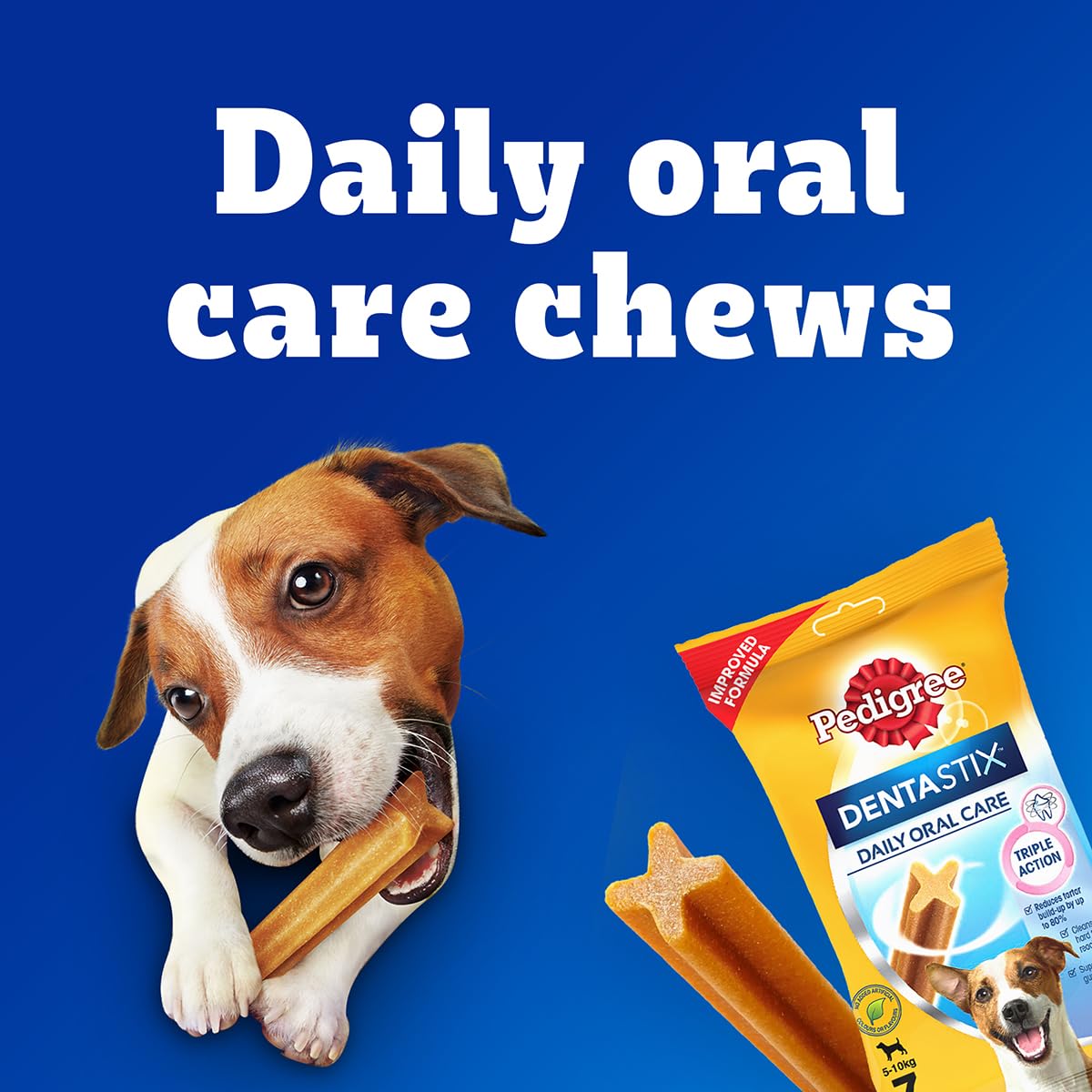 Pedigree Dentastix Oral Care Dog Treat, Adult Small Breed (5-10 kg), 110 g, Recommended by Vets, Supports Gum Health, Reduces Risk of Gum Diseases – view 6