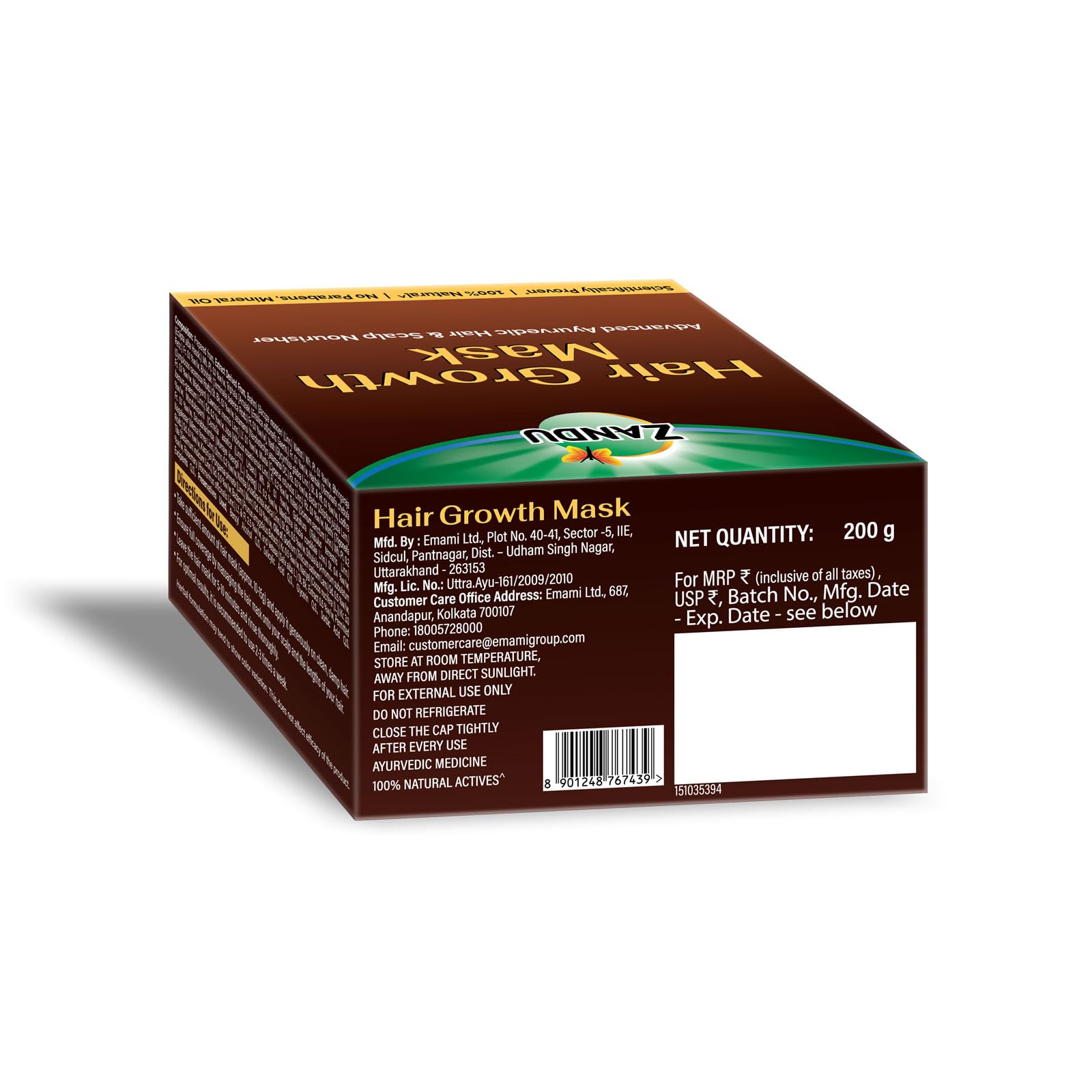 Zandu Hair Growth Mask (200g) – view 9