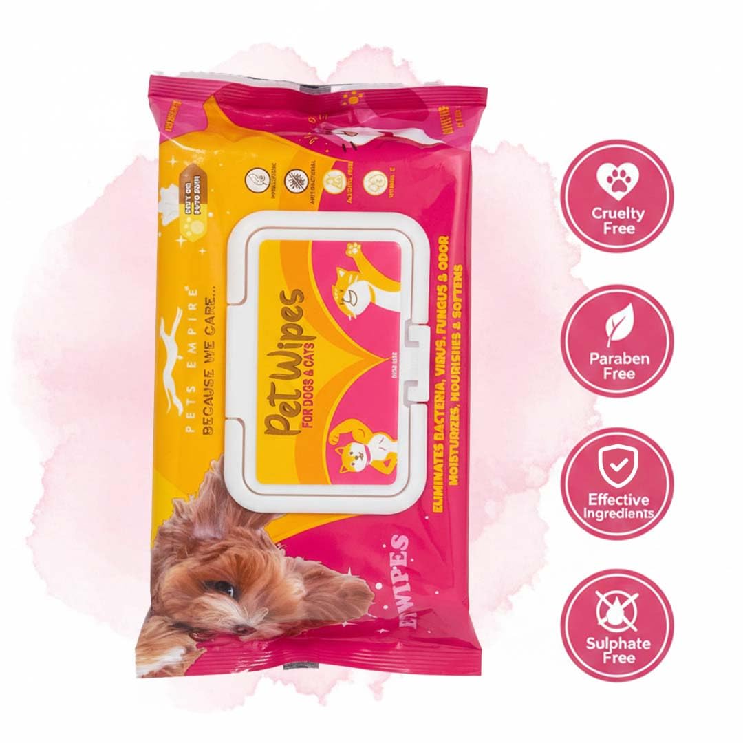PETS EMPIRE Pet Wet Wipes, 160 Count Anti-Bacterial Cat & Dog Wipe, Soft Pet Moist Tissue Towelettes, Grooming Daily Care Wet Wipes for Dogs, Pups, Cats - Pack of 2 (15X20 cm) – view 8