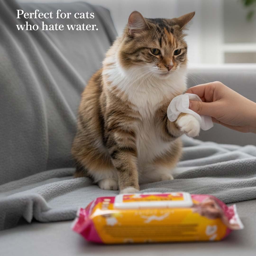 PETS EMPIRE Pet Wet Wipes, 160 Count Anti-Bacterial Cat & Dog Wipe, Soft Pet Moist Tissue Towelettes, Grooming Daily Care Wet Wipes for Dogs, Pups, Cats - Pack of 2 (15X20 cm) – view 9