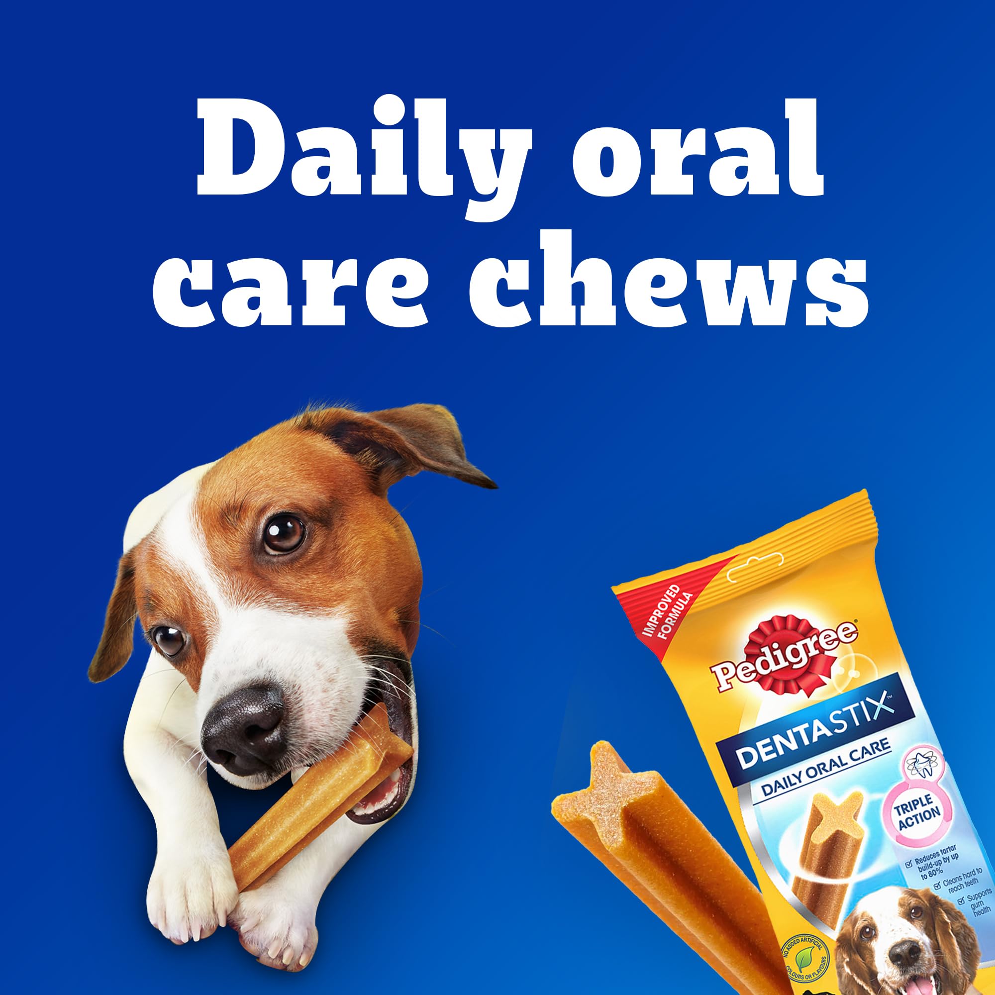 Pedigree Dentastix Oral Care Dog Treat, Adult Medium Breed (10-25 kg), 720 g, Recommended by Vets, Supports Gum Health, Reduces Risk of Gum diseases – view 6