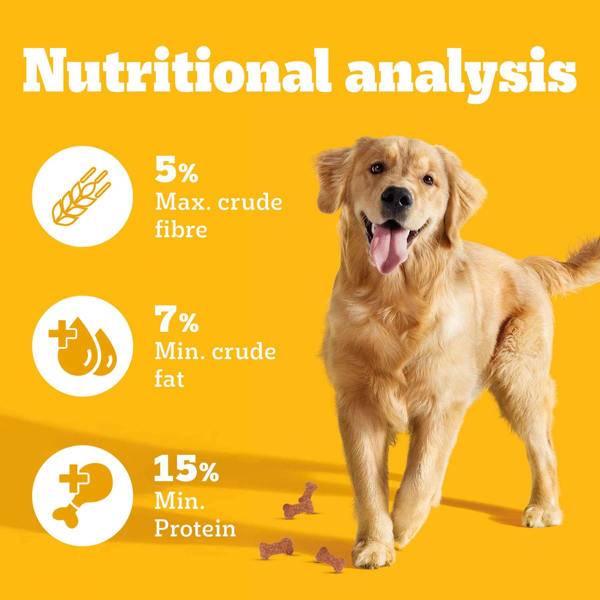 Pedigree Biscrok Biscuits (Above 4 Months) Dog Treats, Chicken Flavour, 900 g, Source of Calcium, Goodness of 15% Protein – view 8