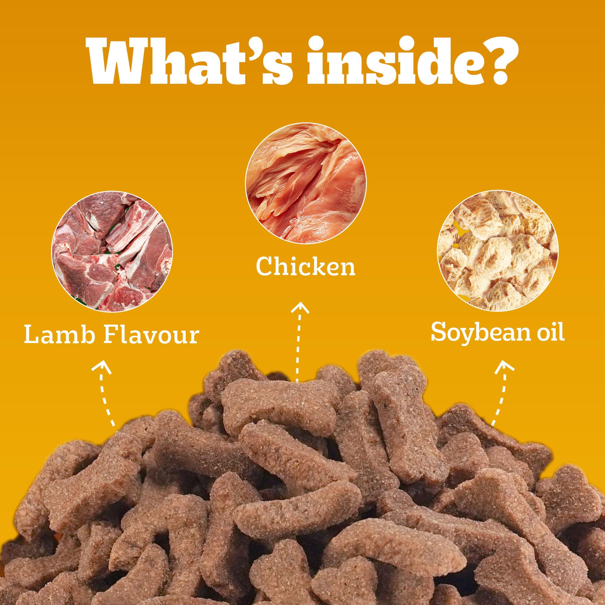 Pedigree Biscrok Biscuits (Above 4 Months) Dog Treats, Lamb Flavour, 500 g, Source of Calcium, Goodness of 15% Protein – view 7