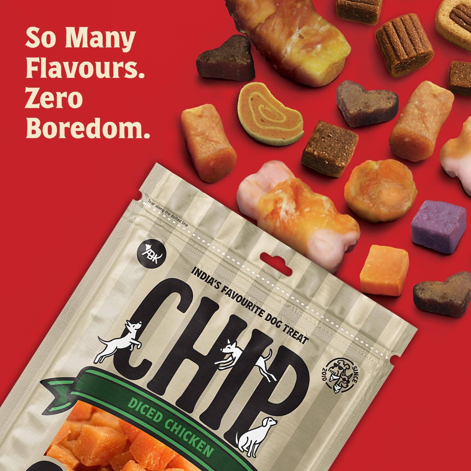 Chip Chops Diced Chicken Dog Treats High Protein Low Fat Healthy Dog Snacks Easily Digestible Nutritious Chicken Treats for All Breeds and Ages Training Reward Dog Food Supplement 70g Pack – view 6