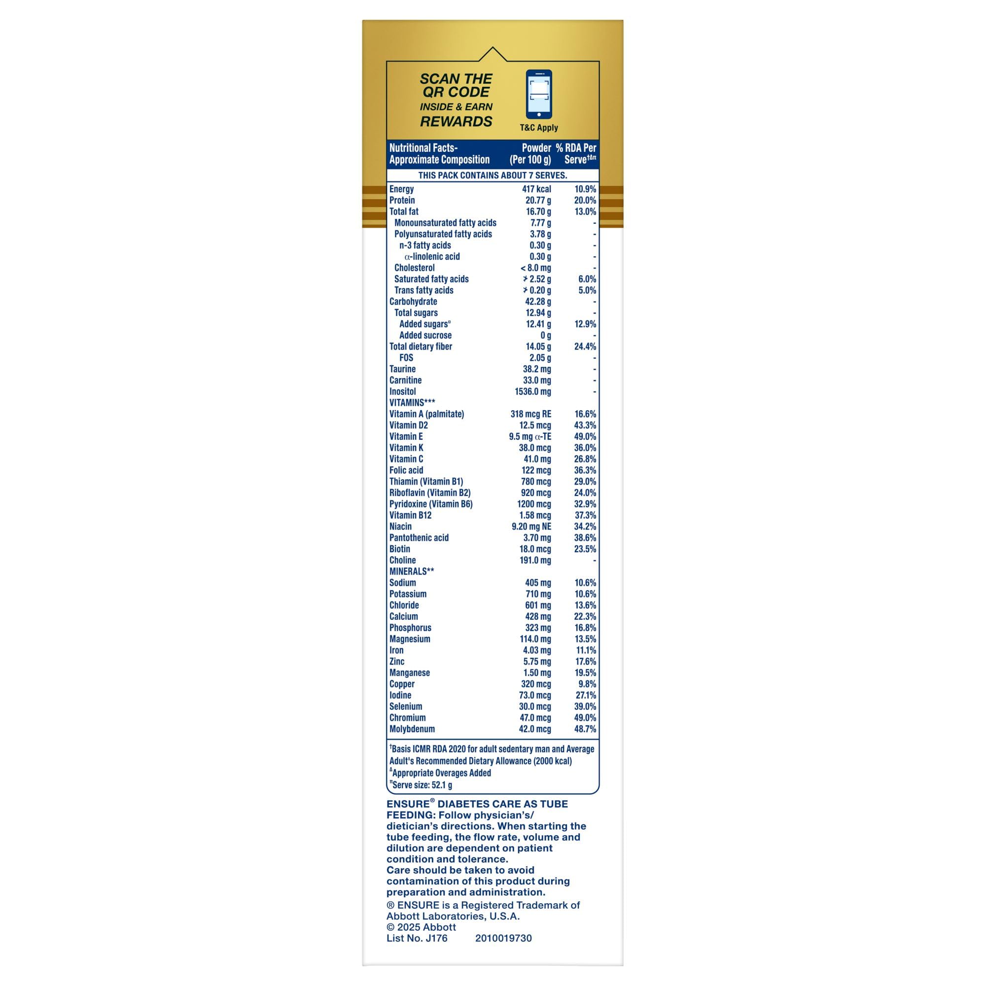 Ensure Diabetes Care Chocolate 375gm – view 5
