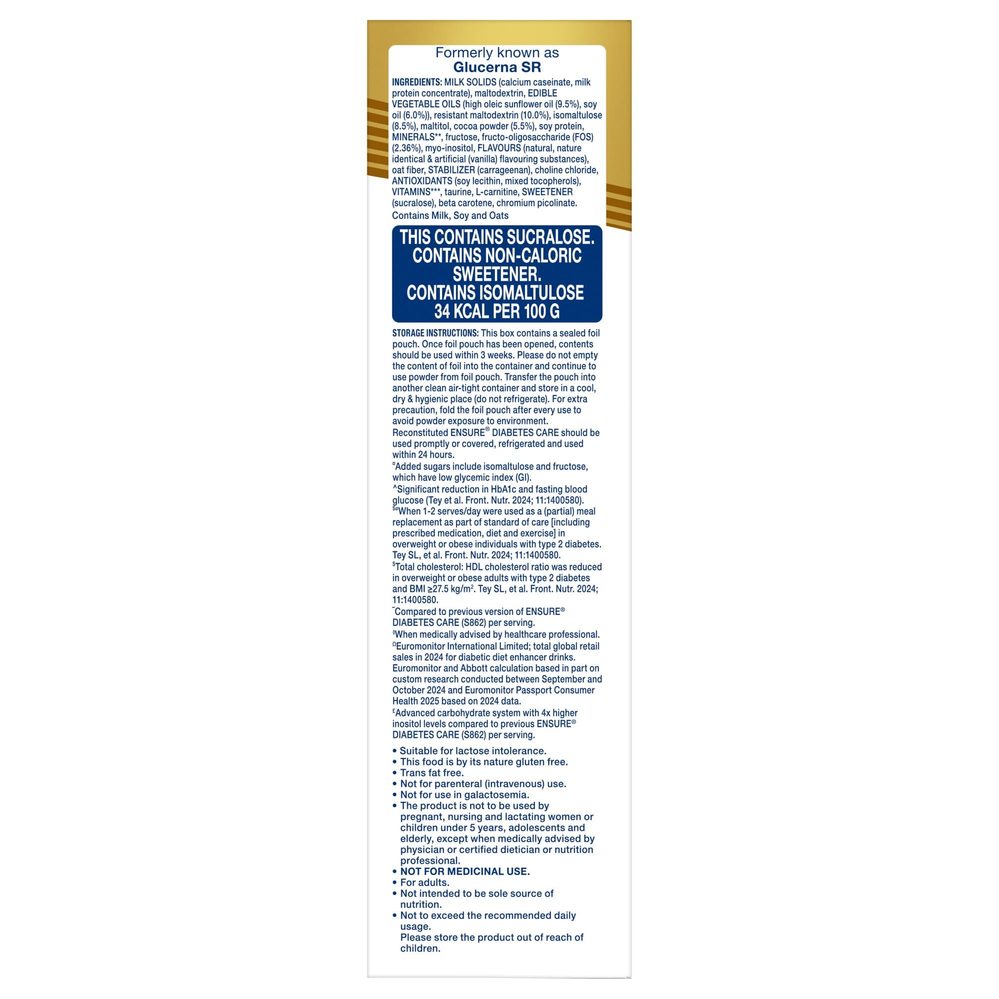 Ensure Diabetes Care Chocolate 375gm – view 6