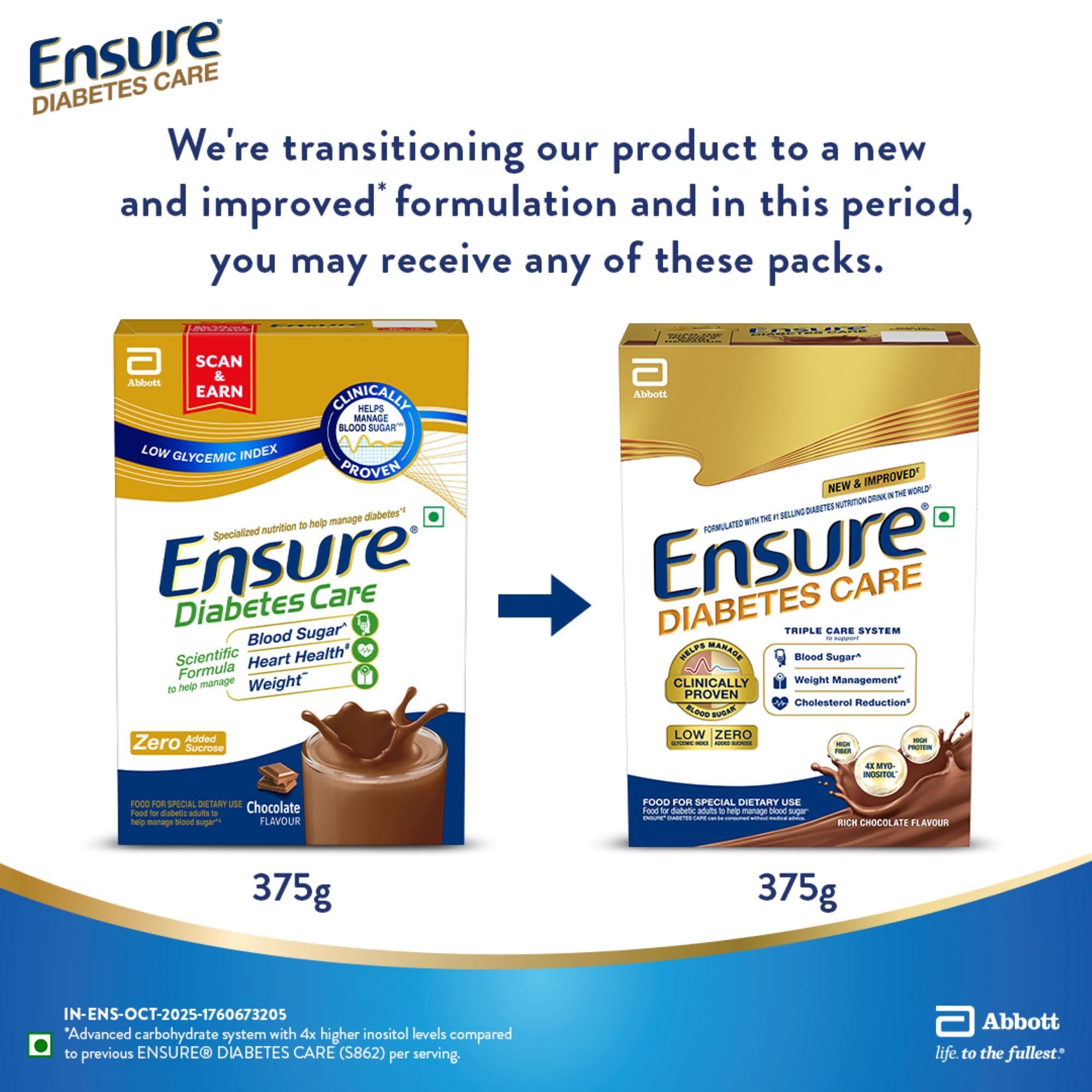 Ensure Diabetes Care Chocolate 375gm – view 7