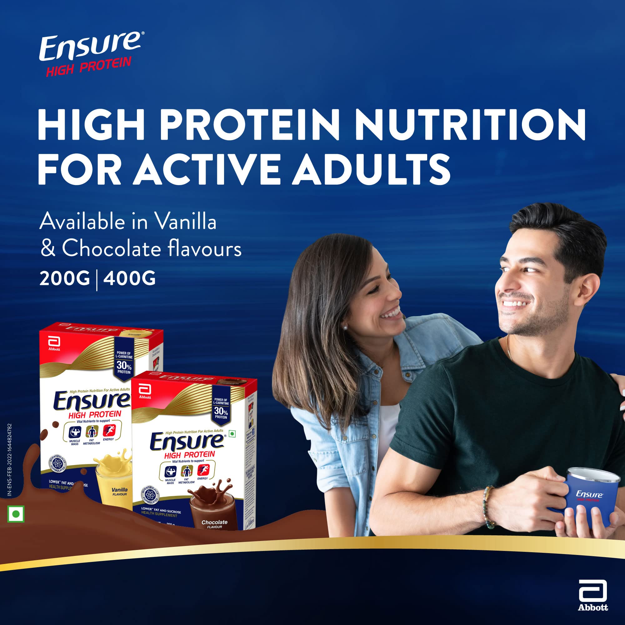 Ensure High Protein Drink for Physically Active Adults - Chocolate 400g (Pack of 1) – view 6