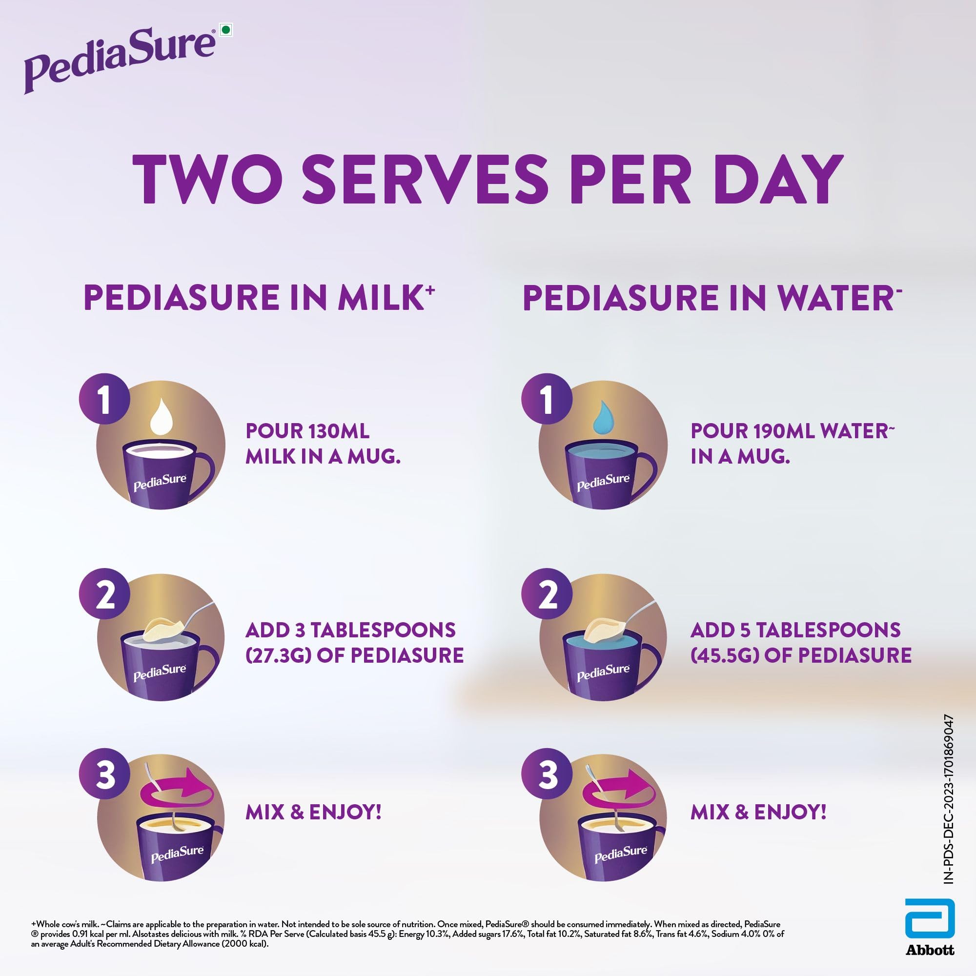 Pediasure Nutritional Drink Powder 950g, Vanilla, Scientifically Designed Nutrition for Supporting Kids Growth – view 2