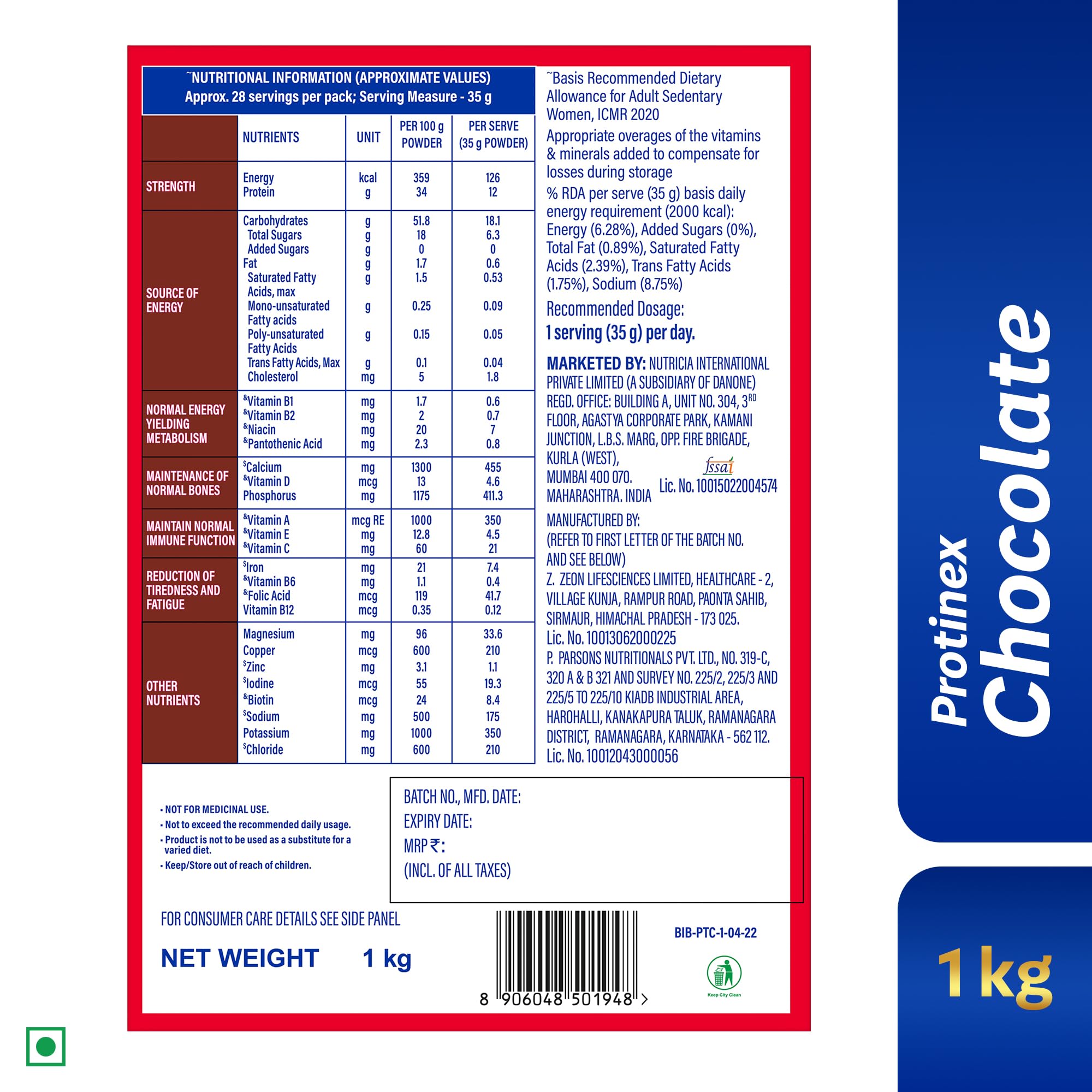 Protinex Rich Chocolate, 1 Kg – view 9