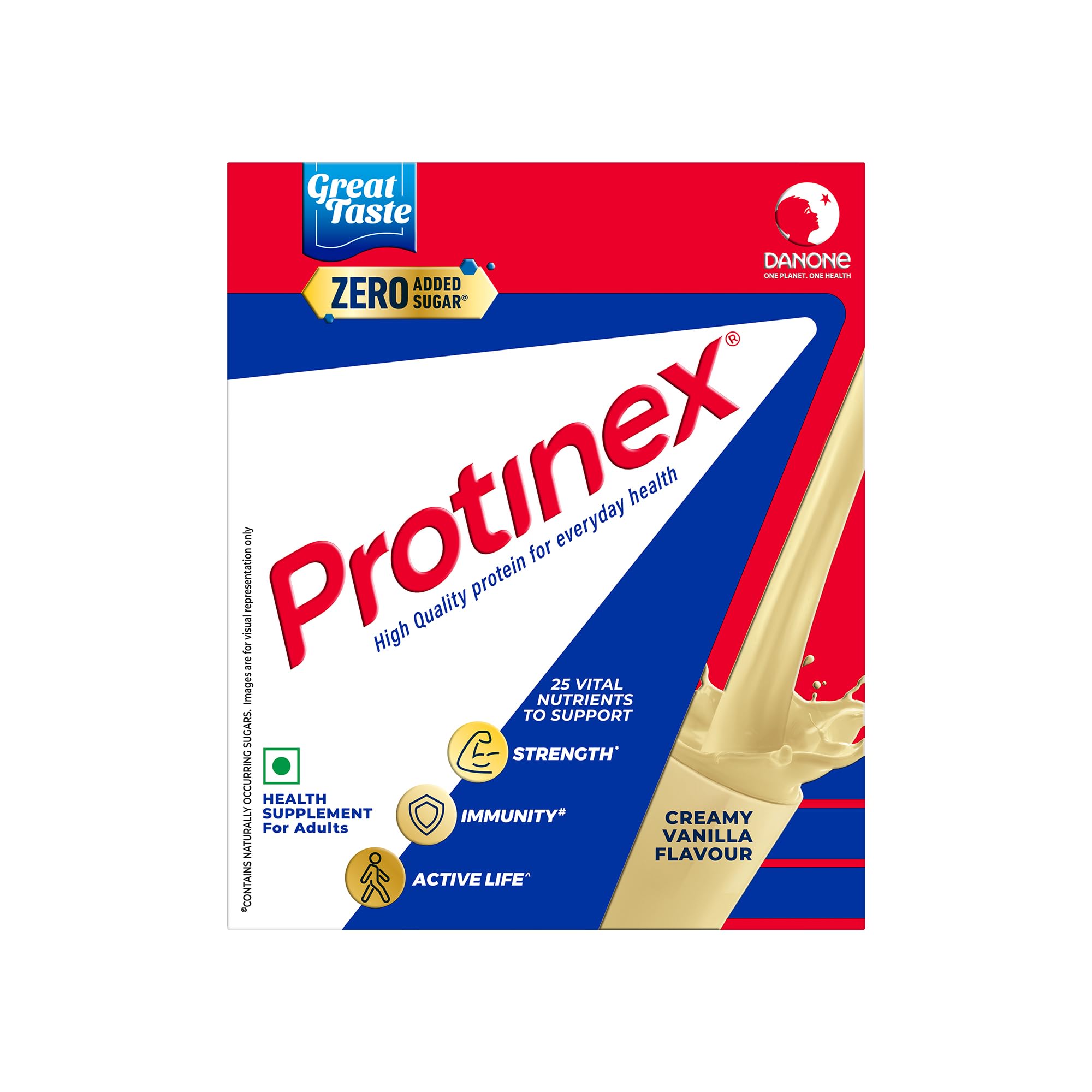 Front view of Protinex Creamy Vanilla 1 kg bottle