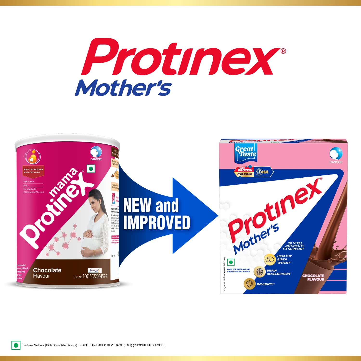 Protinex Mother's Nutritional Mix - (Chocolate Flavor, 200 Gms, BIB) with 28 Vital Nutrients to Support Healthy Birth Weight, Brain Development & Immunity – view 2