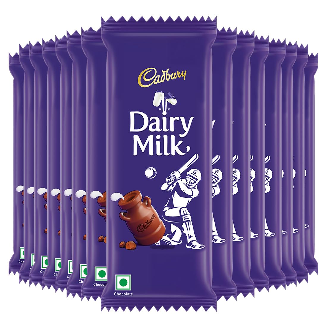 Cadbury Dairy Milk Maha Cricket Pack Chocolate Bar, 46 g (Pack of 15)