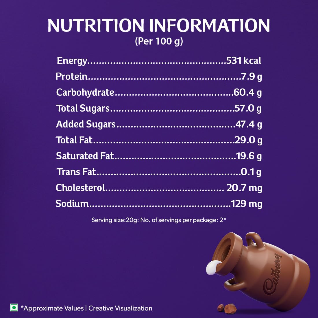 Cadbury Dairy Milk Maha Cricket Pack Chocolate Bars, 46 g, Pack of 15 – view 2