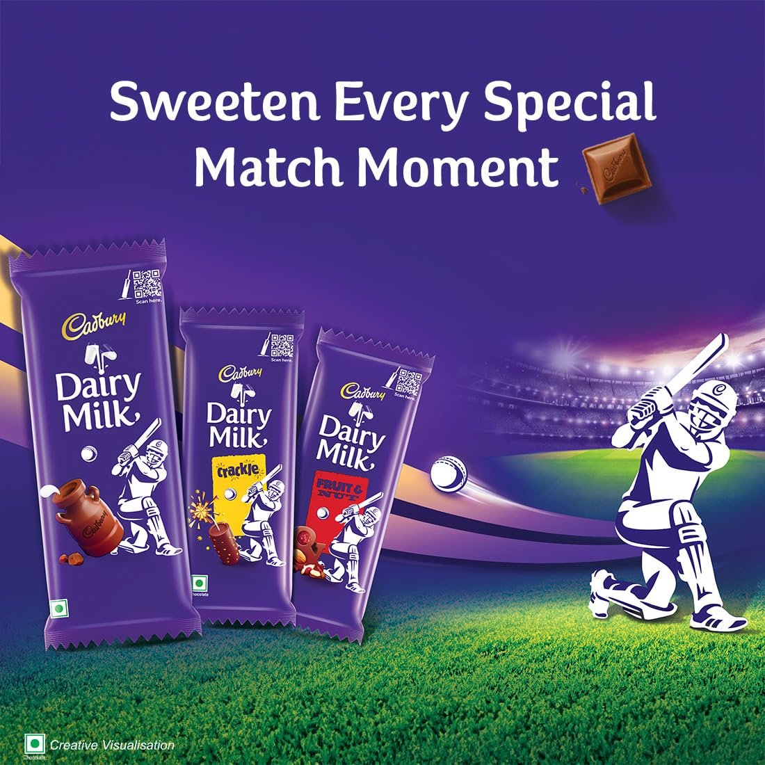 Cadbury Dairy Milk Maha Cricket Pack Chocolate Bars, 46 g, Pack of 15 – view 5