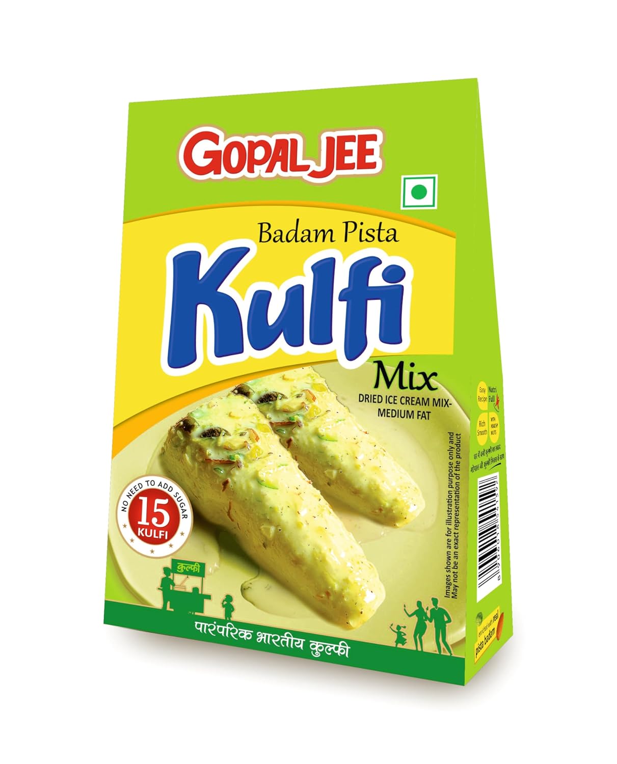 GOPAL JEE Kulfi Mix Powder (Badam, Pista Flavour) 150 Gram