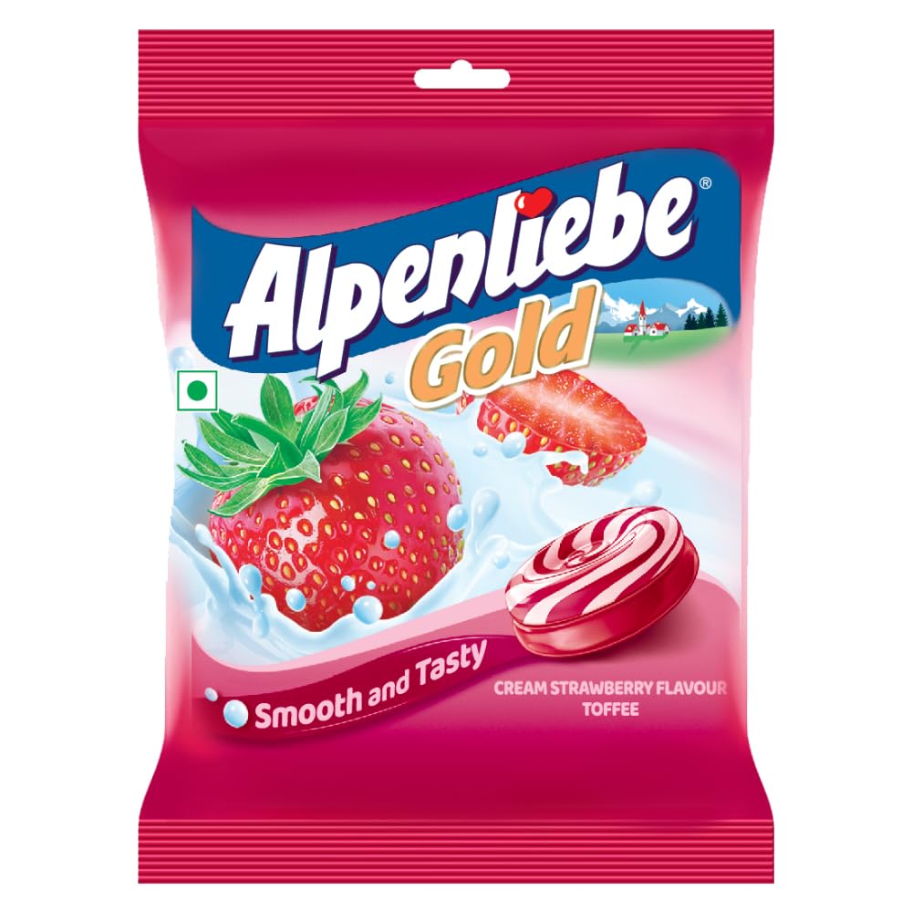 Alpenliebe Gold Strawberry Candies (40 Pieces)