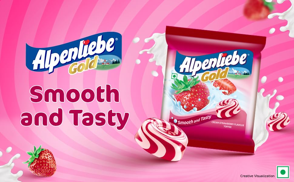 Alpenliebe Gold Strawberry Candies (40 Pieces) – view 7
