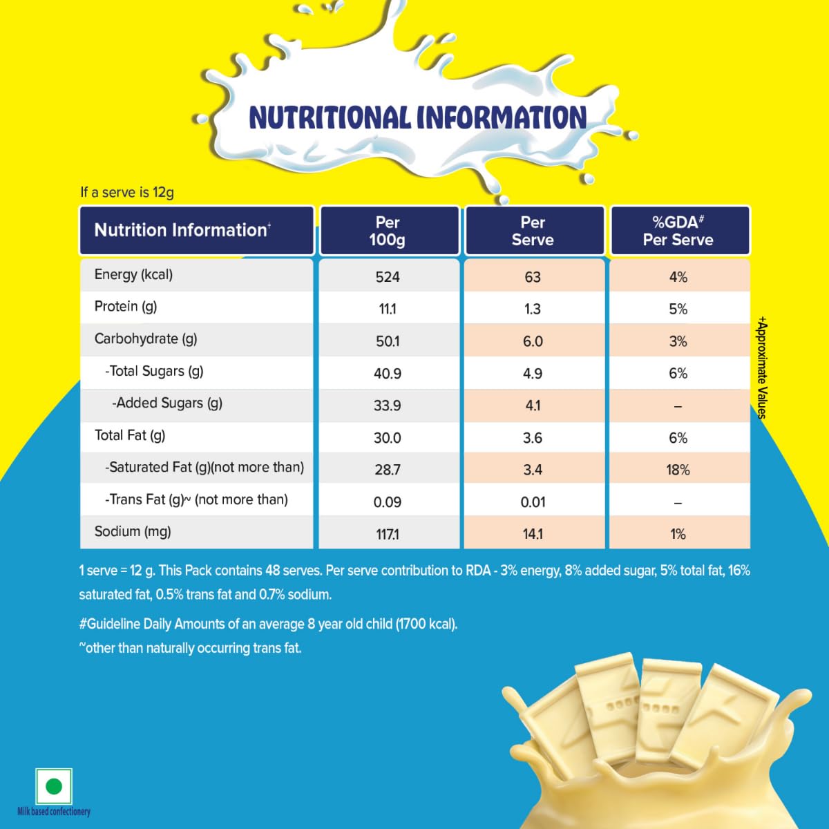 Nestle Milkybar Tablet Pack of 24 – view 2