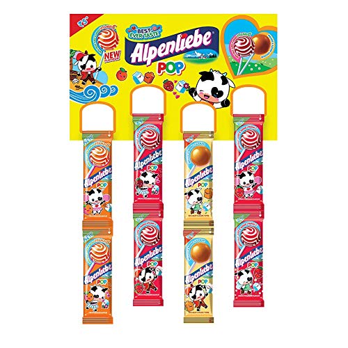 Alpenliebe Pop Assorted Flavours Lollipop Display Hanger Pouch, 384g, 48 Count + 4 Free – view 2