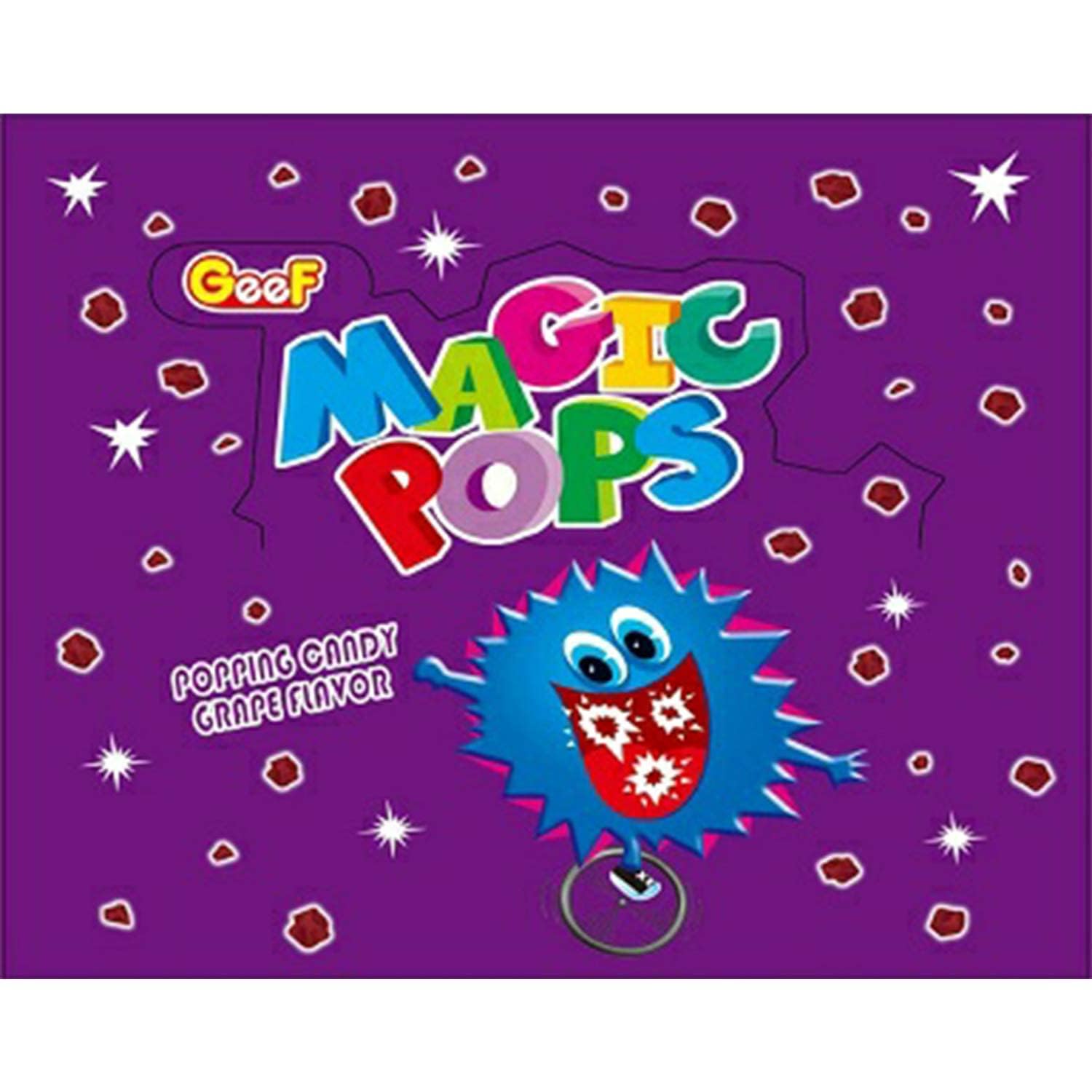 Geef Magic Pops Popping Candy, Grape Flavor, 5.5g x 40 Sachets – view 3