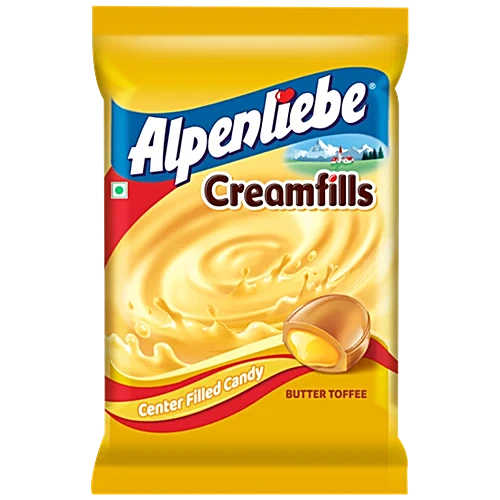 Alpenliebe Creamfills Butter Toffee, 151.2 g (40 x 3.5 g)