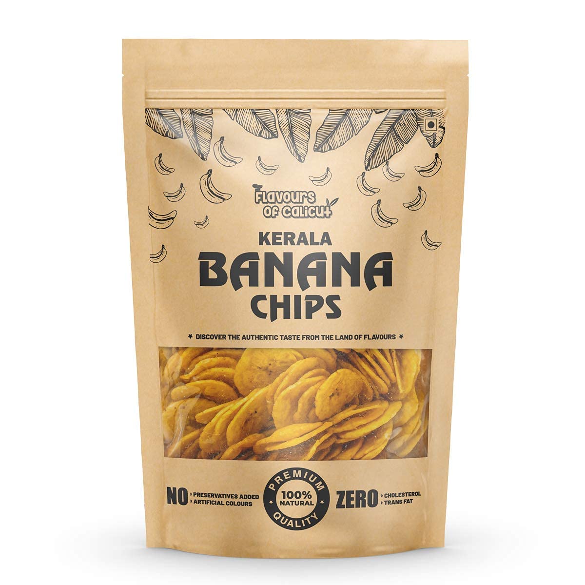 Flavours of Calicut Kerala Banana Salted Chips, 1 Kg (Pack of 2 X 500G)