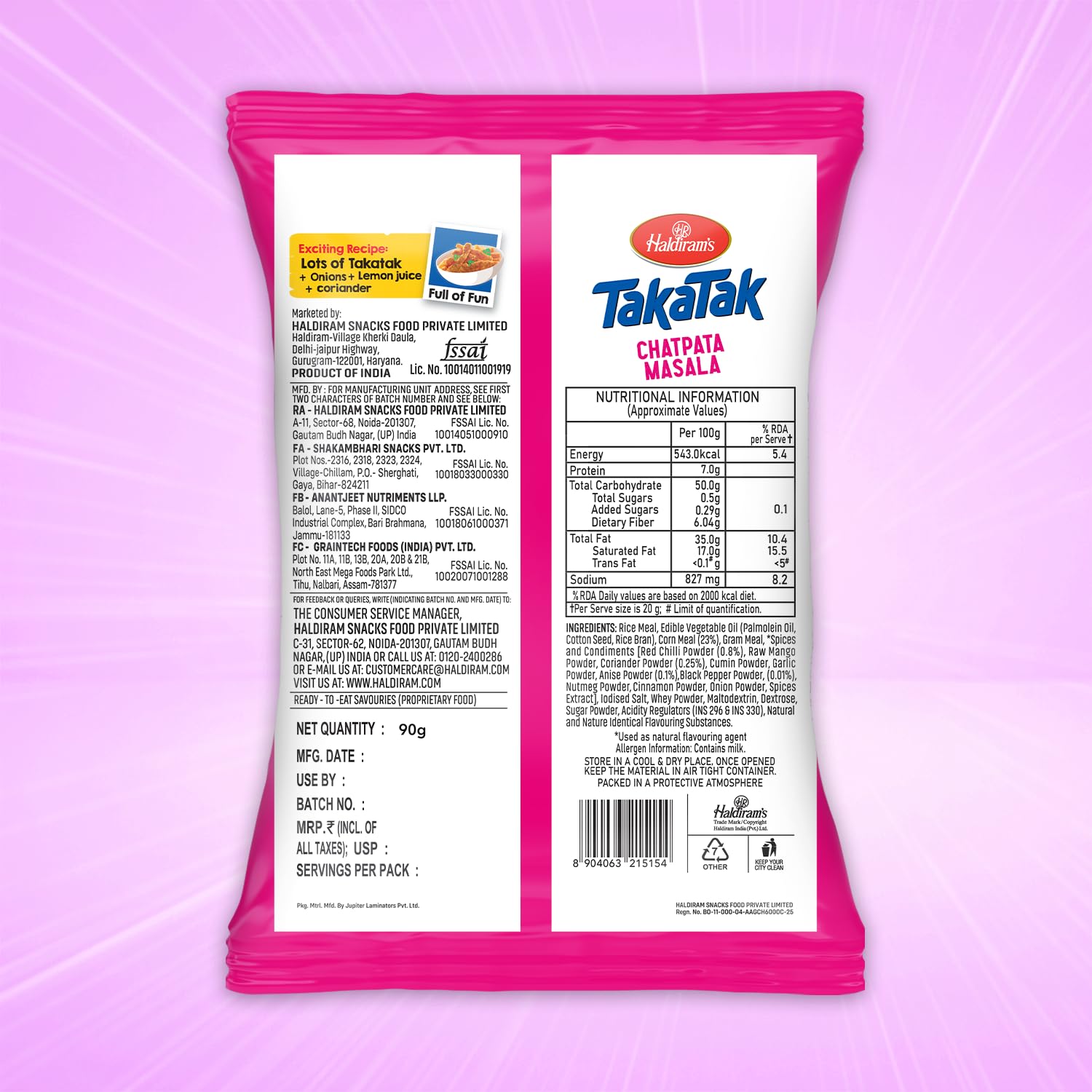 Haldiram's Taka Tak Chatpata Masala 105g – view 2