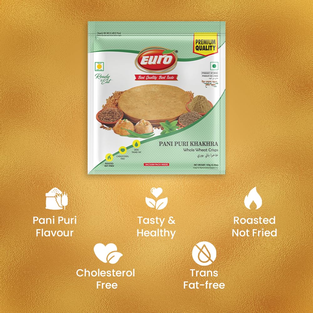 EURO Pani Puri Khakhra, Pack of 4 x 180 g – view 5