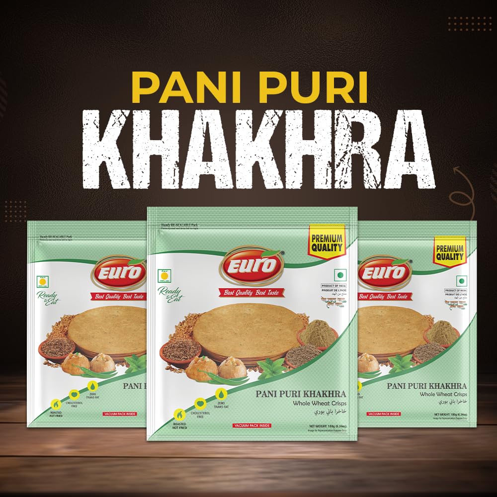 EURO Pani Puri Khakhra, Pack of 4 x 180 g – view 2