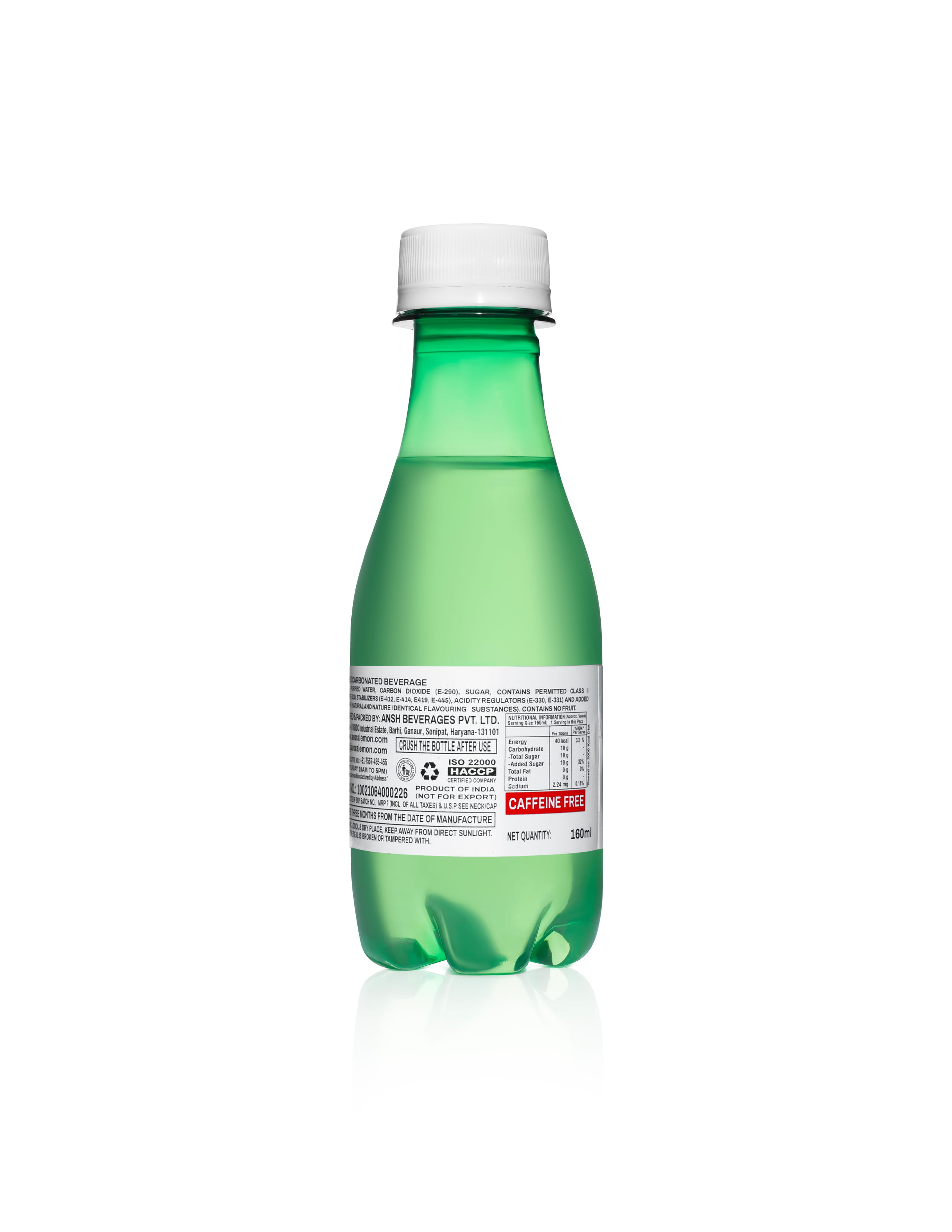 Arora Lemon Soft Drink, 160ml — Authentic Delhi-Style Lemon Soda – view 2