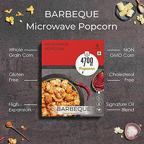 4700BC Microwave Popcorn, Barbeque, 276g (Pack of 3) – view 2