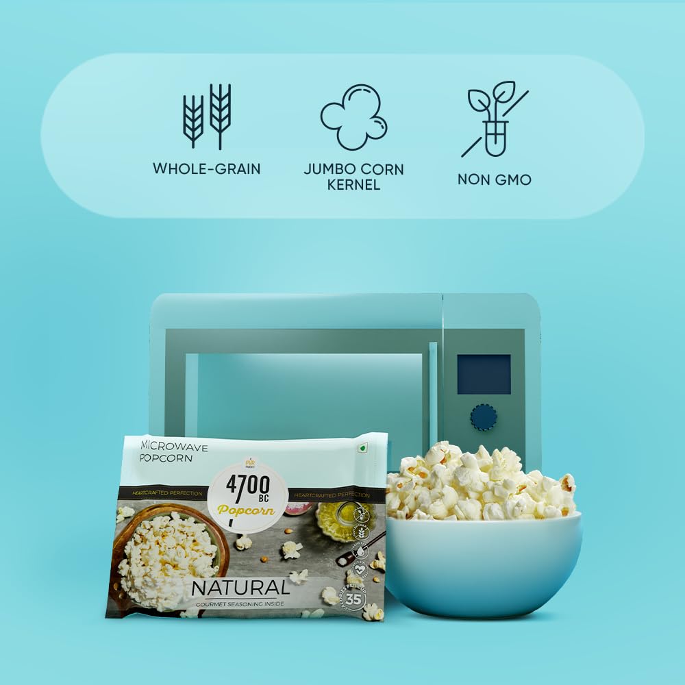 4700BC Microwave Popcorn, Natural Healthy, 255g Pack of 3 – view 4