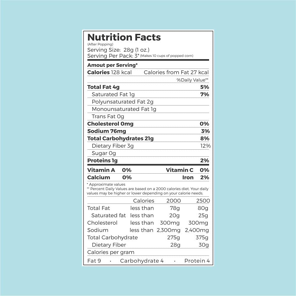 4700BC Microwave Popcorn, Natural Healthy, 255g Pack of 3 – view 2