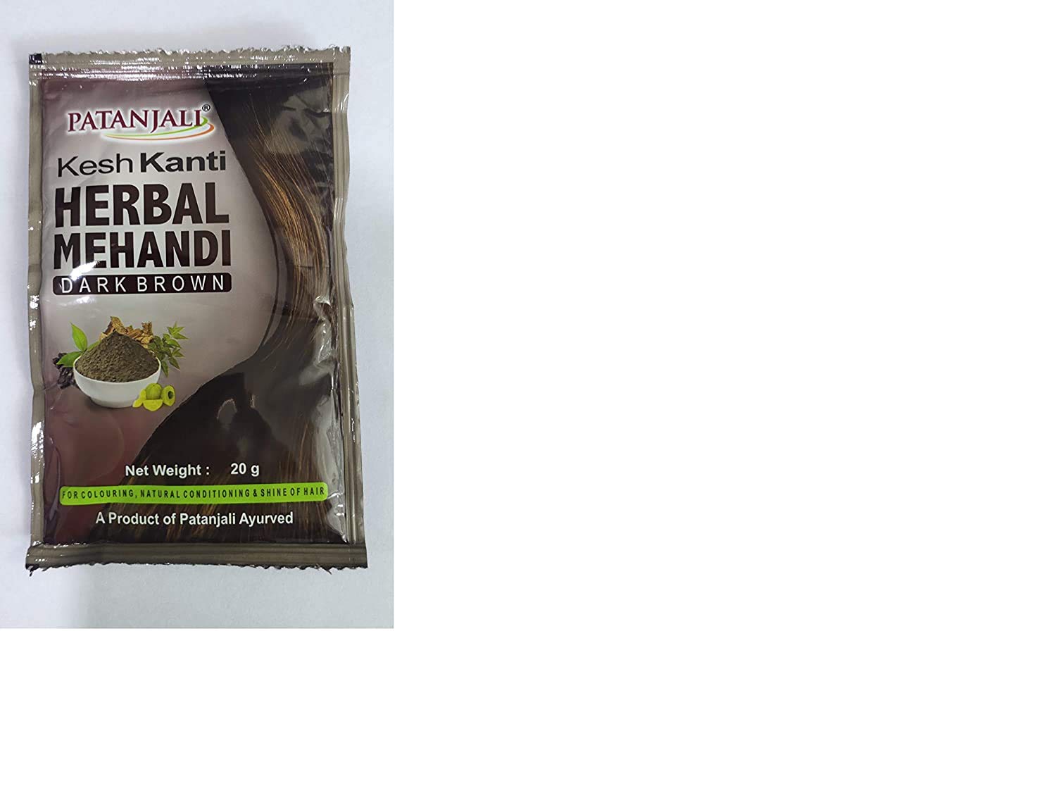 Patanjali herbal mehandi dark brown powder pack of 6
