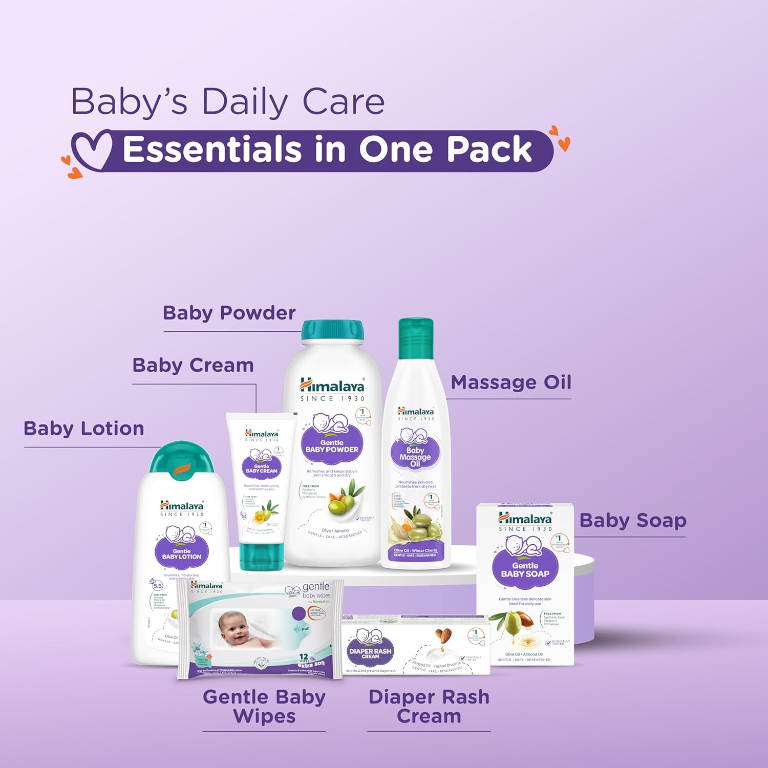 Himalaya Baby Gift Pack Basket,Pack of 1 set,white – view 4