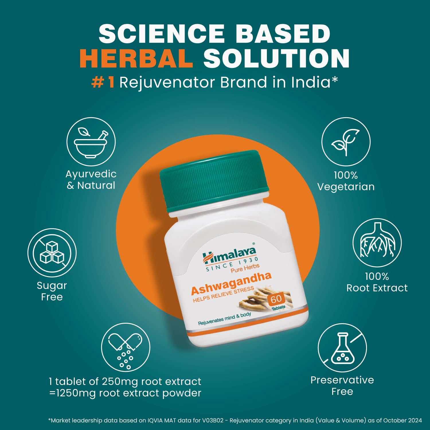 Himalaya Ashwagandha 120 Tablets – view 5