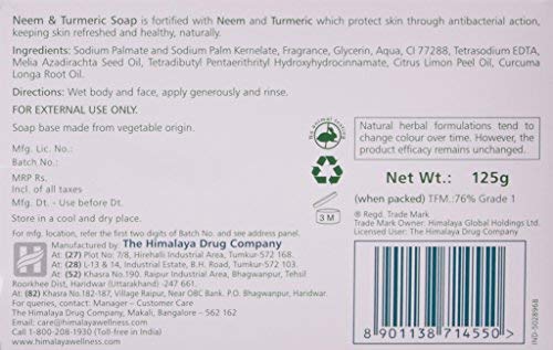 Himalaya Herbals Neem and Turmeric Soap, 125g – view 2