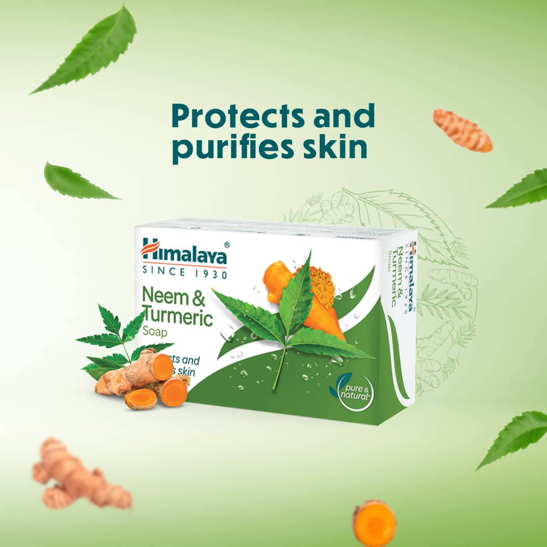 Himalaya Herbals Neem and Turmeric Soap, 125gm (Pack of 4) with Value Pack Save Rs.20 – view 3