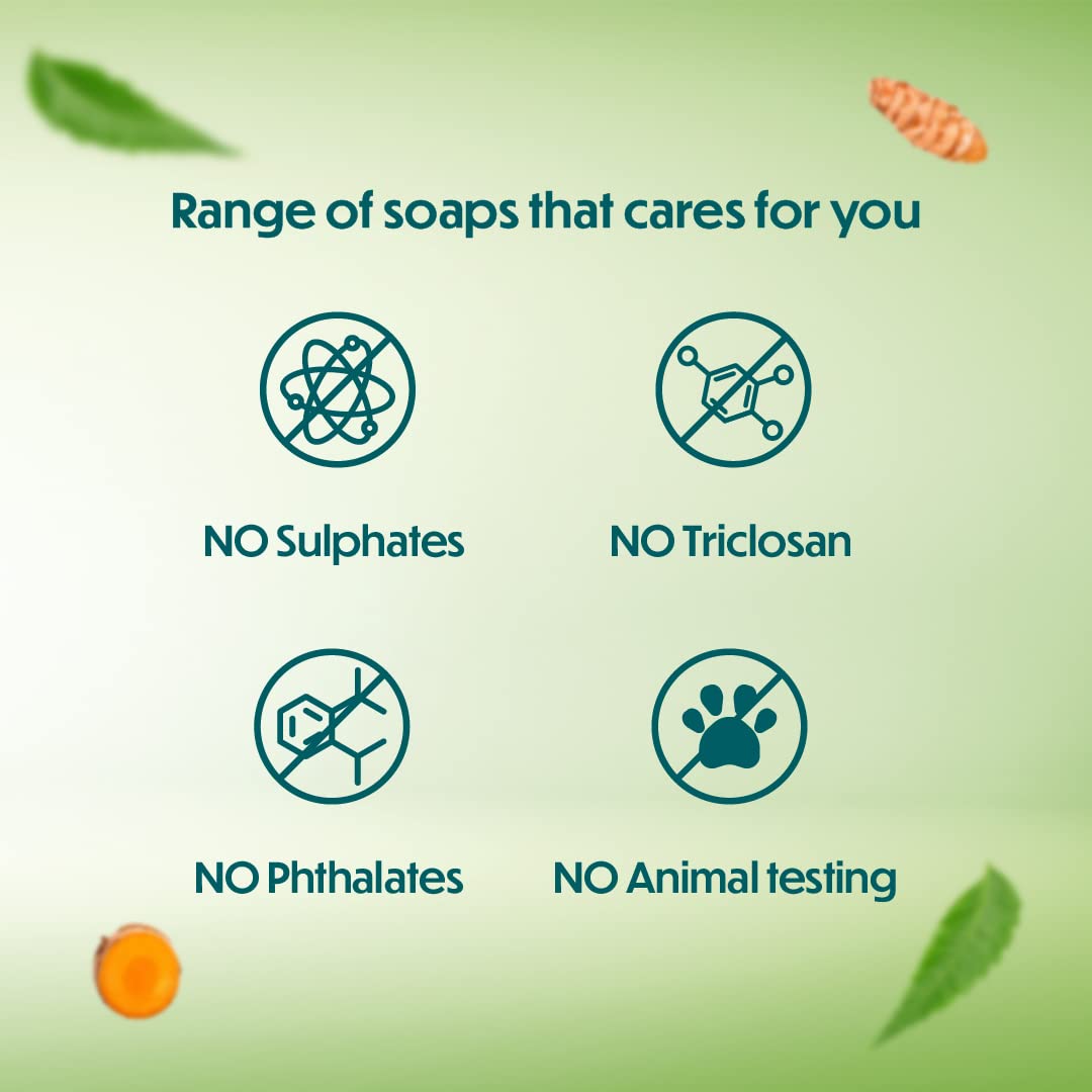Himalaya Herbals Neem and Turmeric Soap, 125gm (Pack of 4) with Value Pack Save Rs.20 – view 5