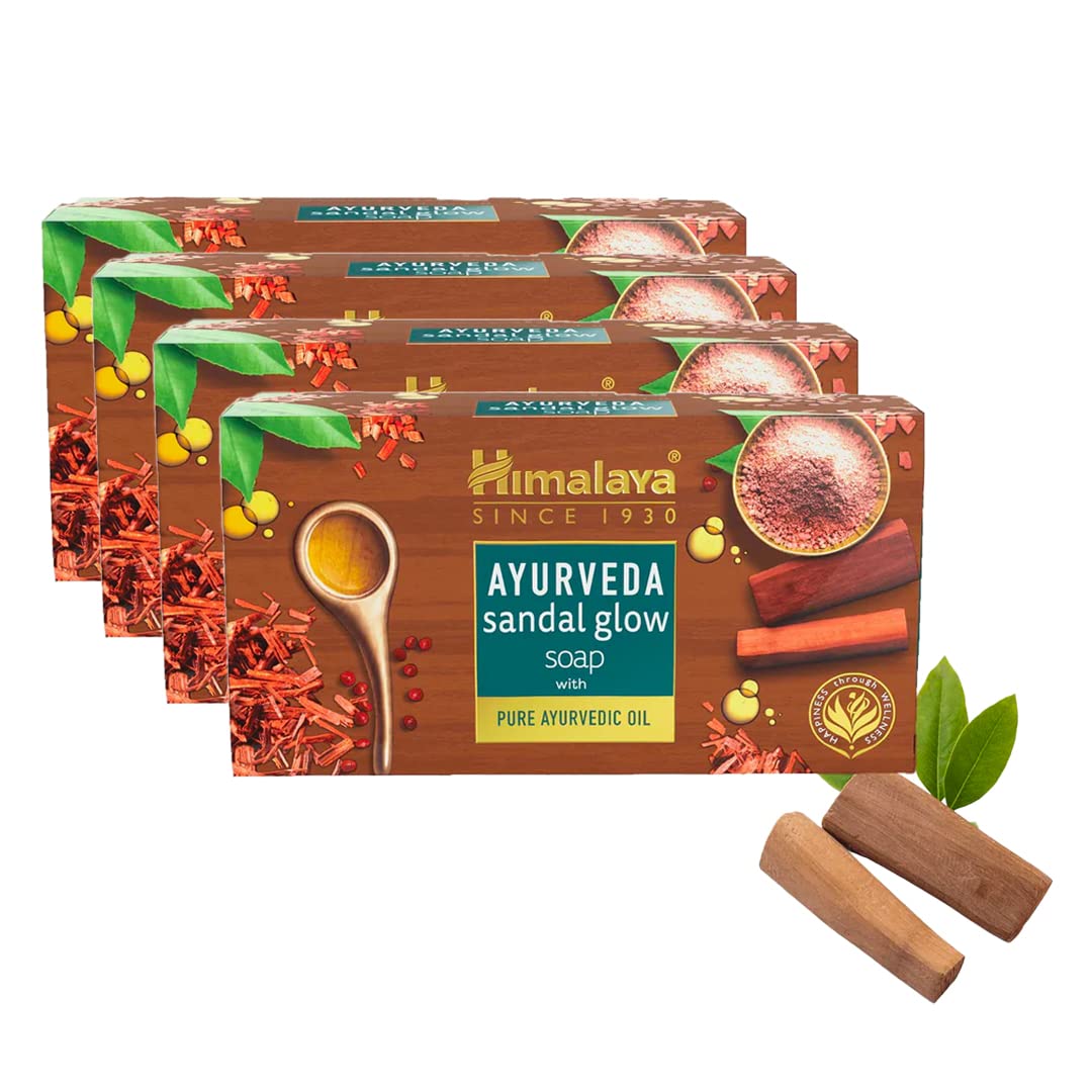 Himalaya sandalwood soap bars in pack of four box