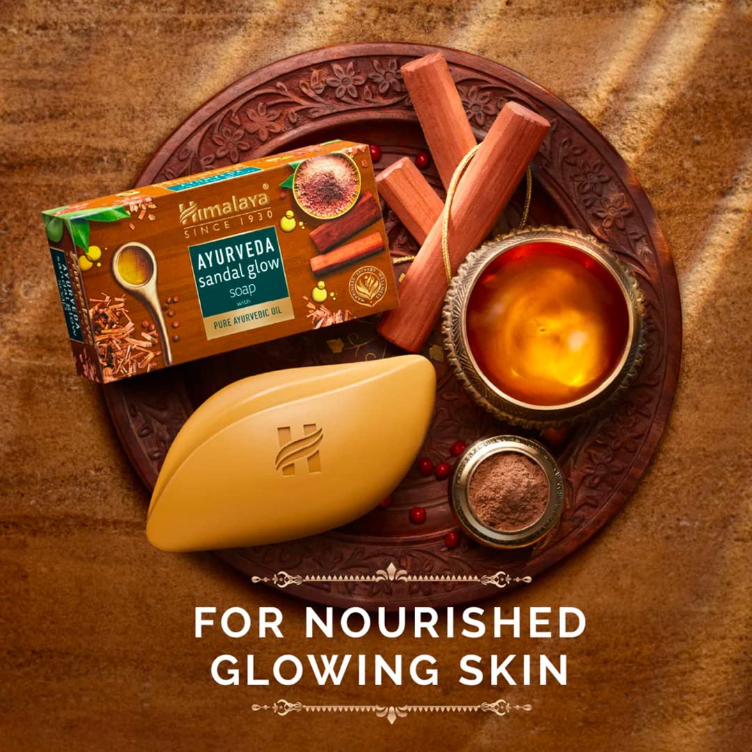 Himalaya Ayurveda Sandal Glow Soap, 75 gm (Pack of 4, 300 gm), Save on MRP – view 3