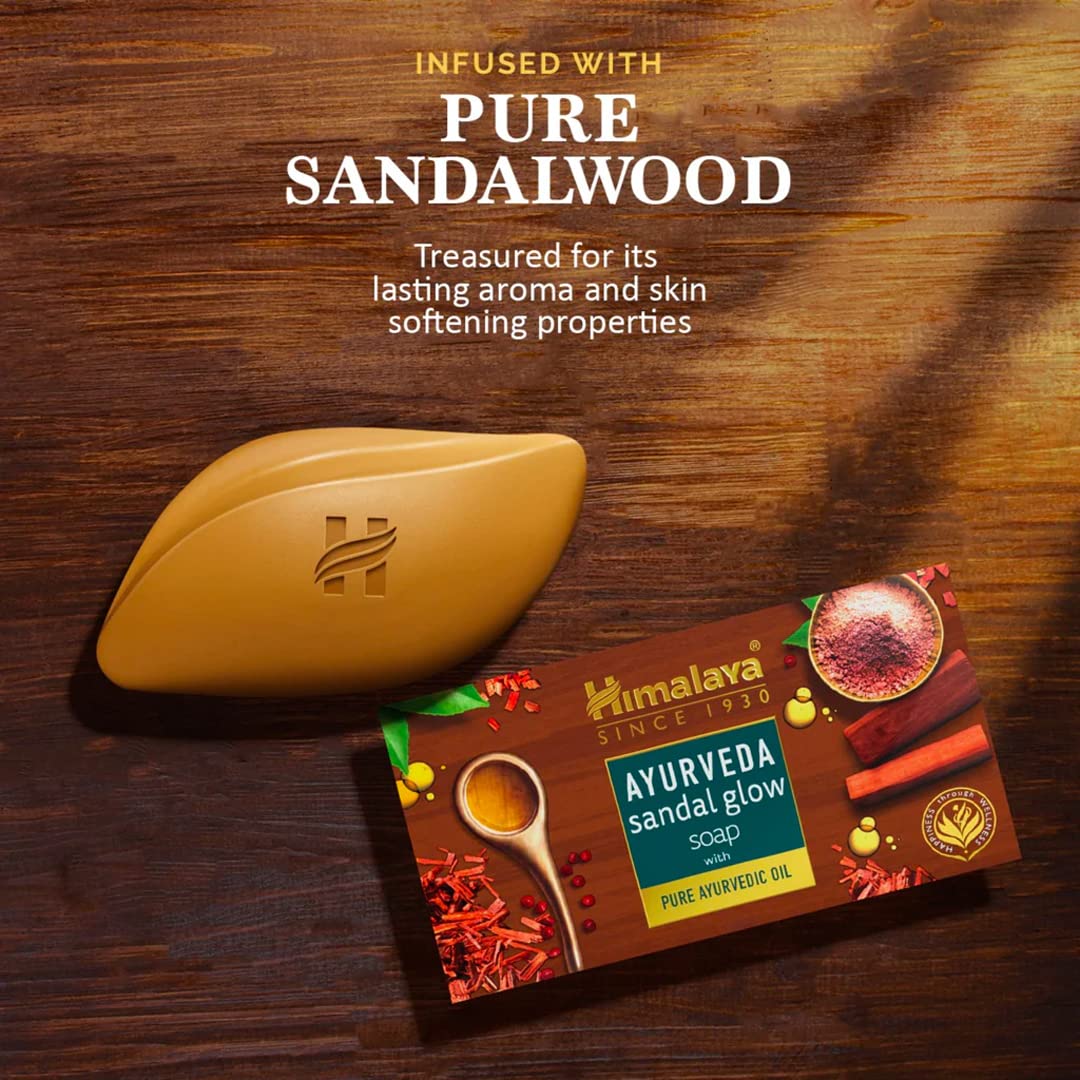 Himalaya Ayurveda Sandal Glow Soap, 75 gm (Pack of 4, 300 gm), Save on MRP – view 5