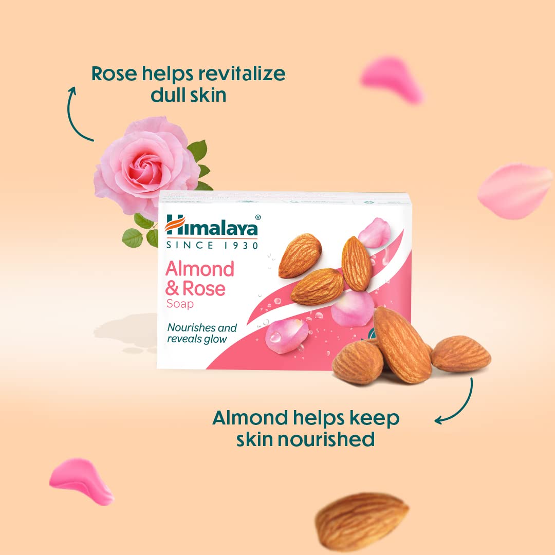 Himalaya Herbals  Almond & Rose Soap, 75gm – view 4