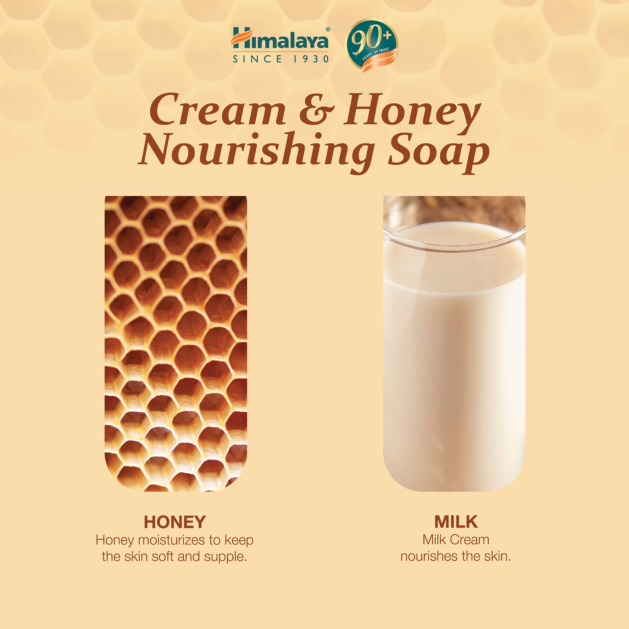 Himalaya Herbals Nourishing Cream and Honey Soap, 75gm – view 3