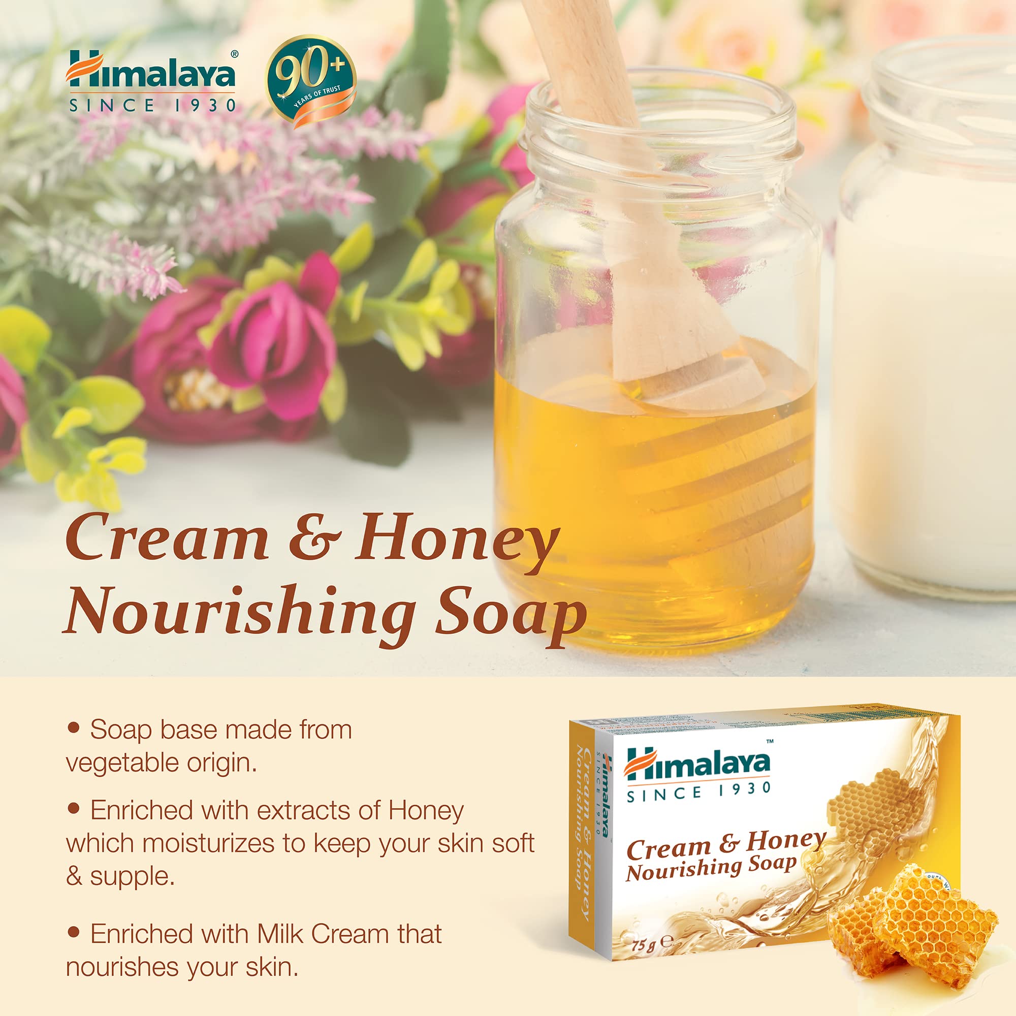 Himalaya Herbals Nourishing Cream and Honey Soap, 75gm – view 5