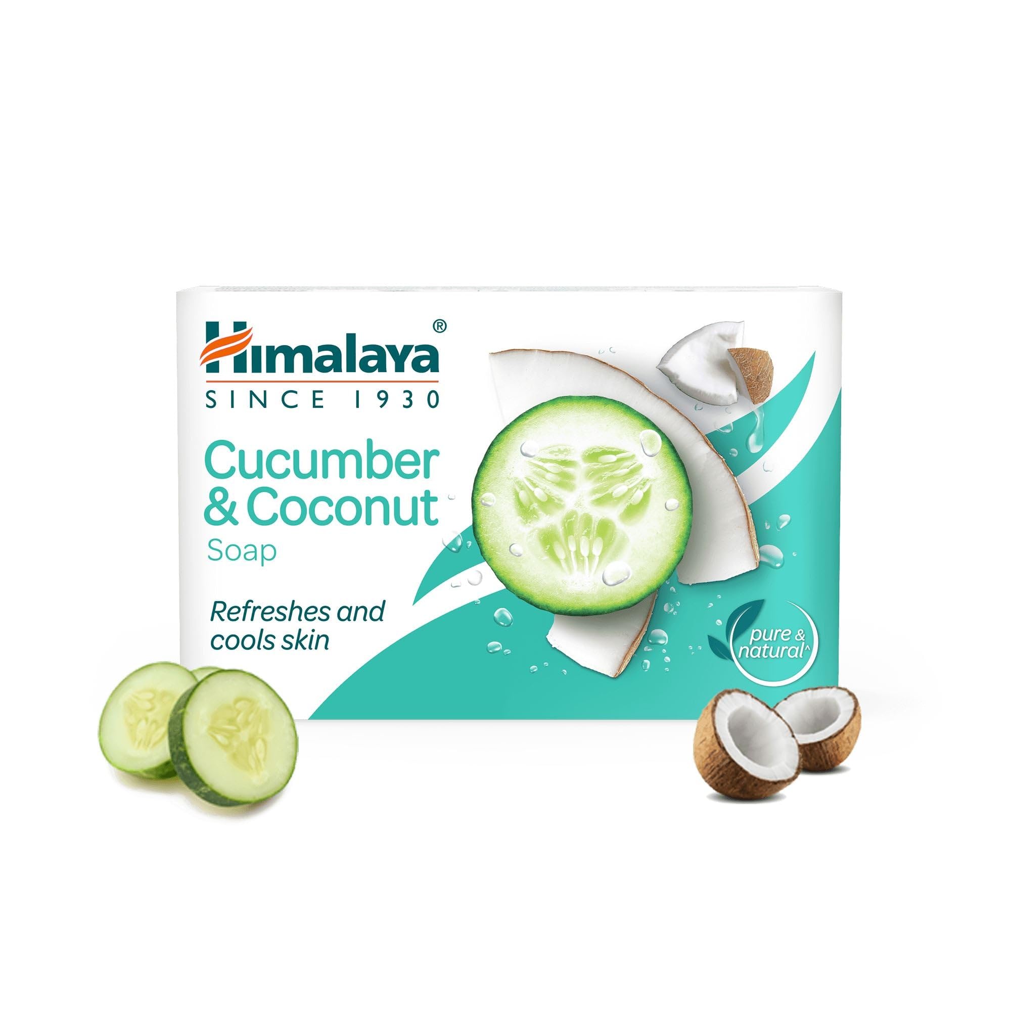 Himalaya Herbals Refreshing Cucumber Soap & Coconut Soap, 75gm – view 1