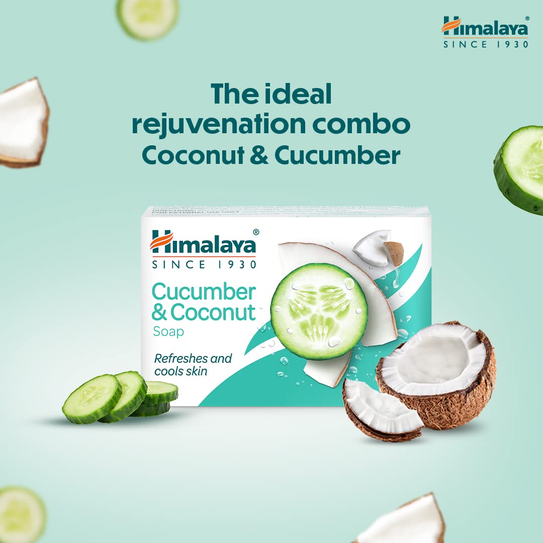 Himalaya Herbals Refreshing Cucumber Soap & Coconut Soap, 75gm – view 2