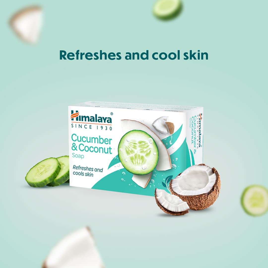 Himalaya Herbals Refreshing Cucumber Soap & Coconut Soap, 75gm – view 3