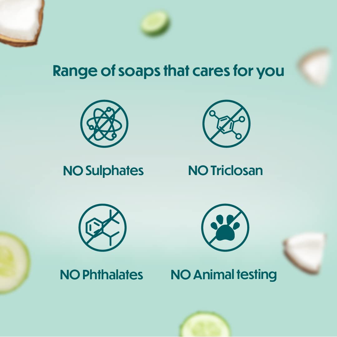 Himalaya Herbals Refreshing Cucumber Soap & Coconut Soap, 75gm – view 5